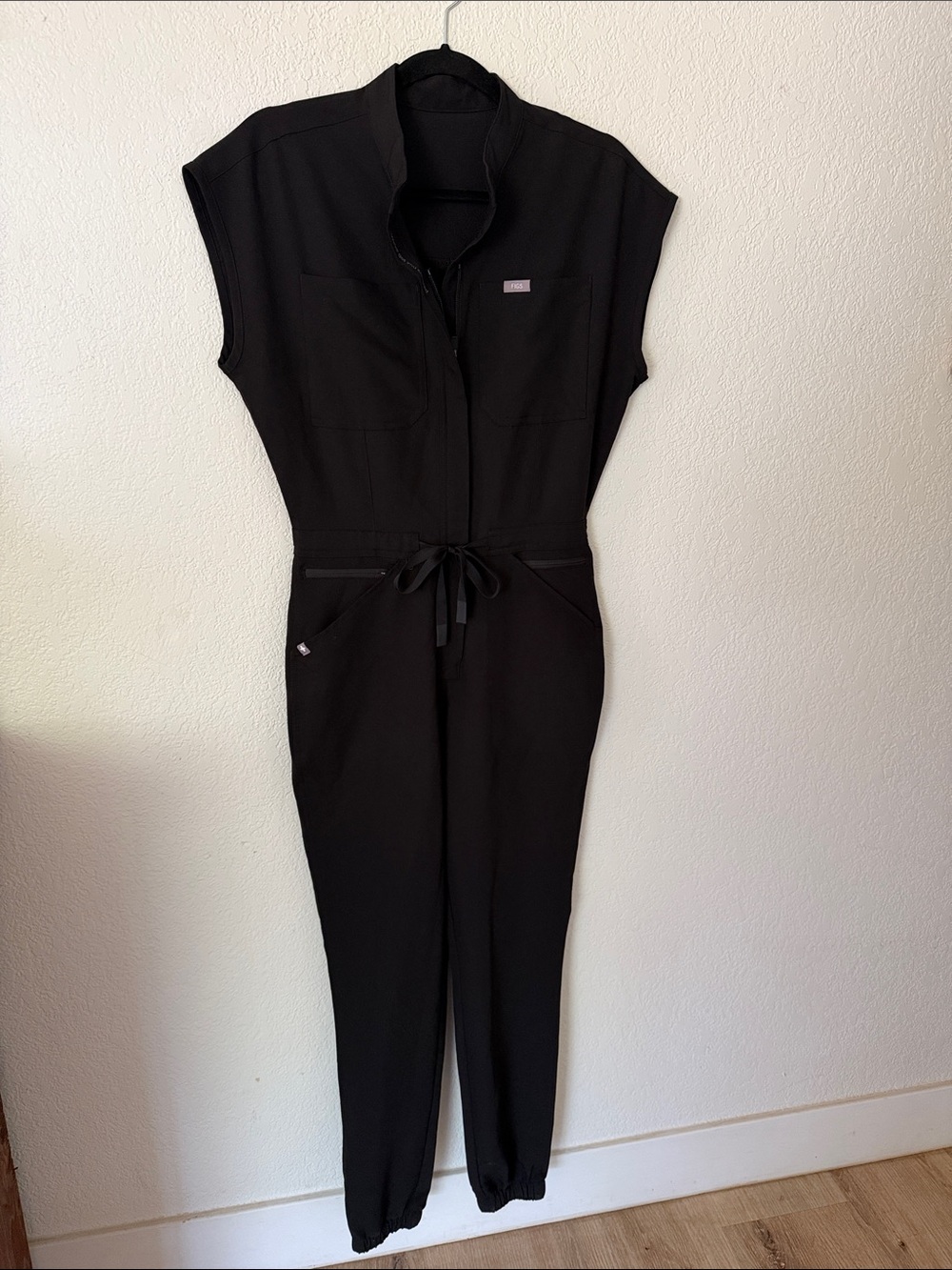 NWT Figs Black Rafaela Cargo Jumpsuit
